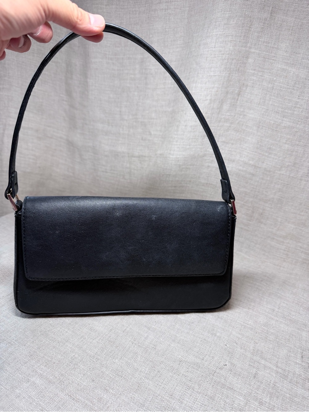 H&M Black Mini Shoulder Bag with Top Handle